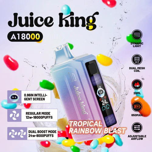 Juice King A 18000 hits Mayoreo (Caja 10 Pz)