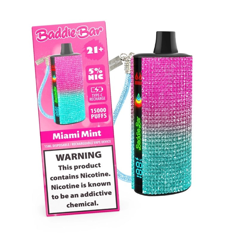Baddie Bar 15000 Hits Mayoreo (Caja 10 Pz)