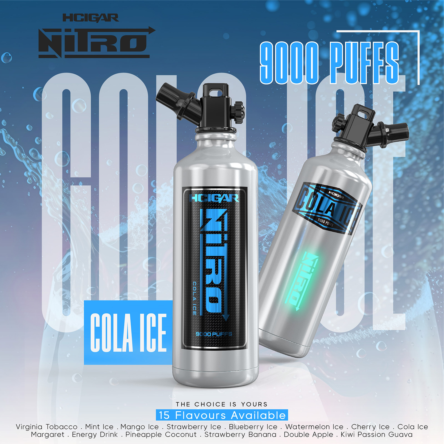 Nitro Vape 9000 Hits Mayoreo (Caja 10pz)