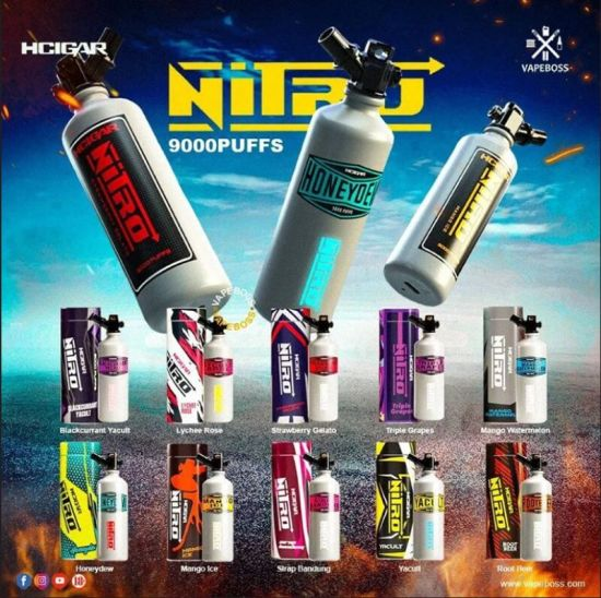 Nitro Vape 9000 Hits Mayoreo (Caja 10pz)