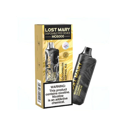 Lost Mary Black Gold MO5000 Hits Mayoreo (CAJA 10pz)