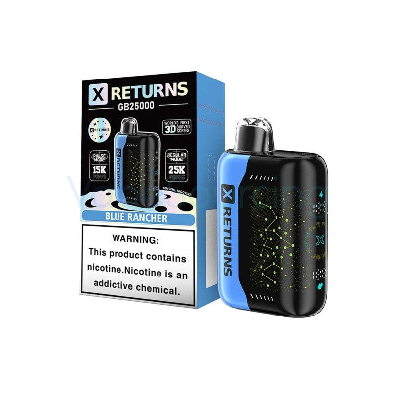 X Returns GB 25000 Hits Mayoreo (Caja 10 Pz)