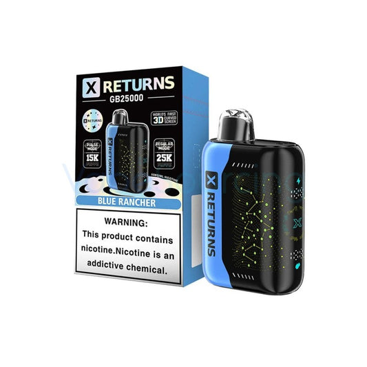 X Returns GB 25000 Hits Mayoreo (Caja 10 Pz)