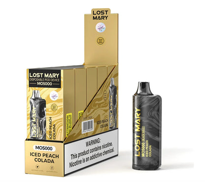 Lost Mary Black Gold MO5000 Hits Mayoreo (CAJA 10pz)
